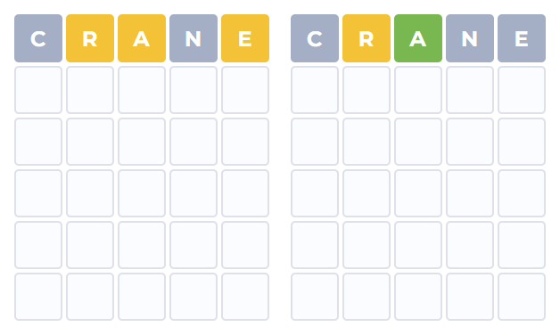 Entering the first word in Sexaginta-quattuordle game